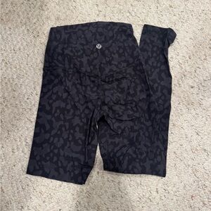 Lululemon Athletica Black Patterned Leggings